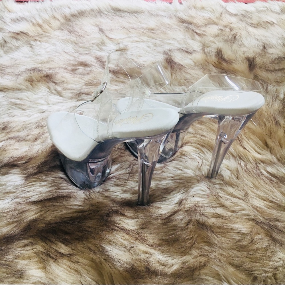 Clear Exotic dancing shoes Stripper heels Stiletto